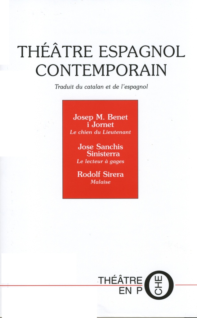 [9782845230712] Théâtre espagnol contemporain