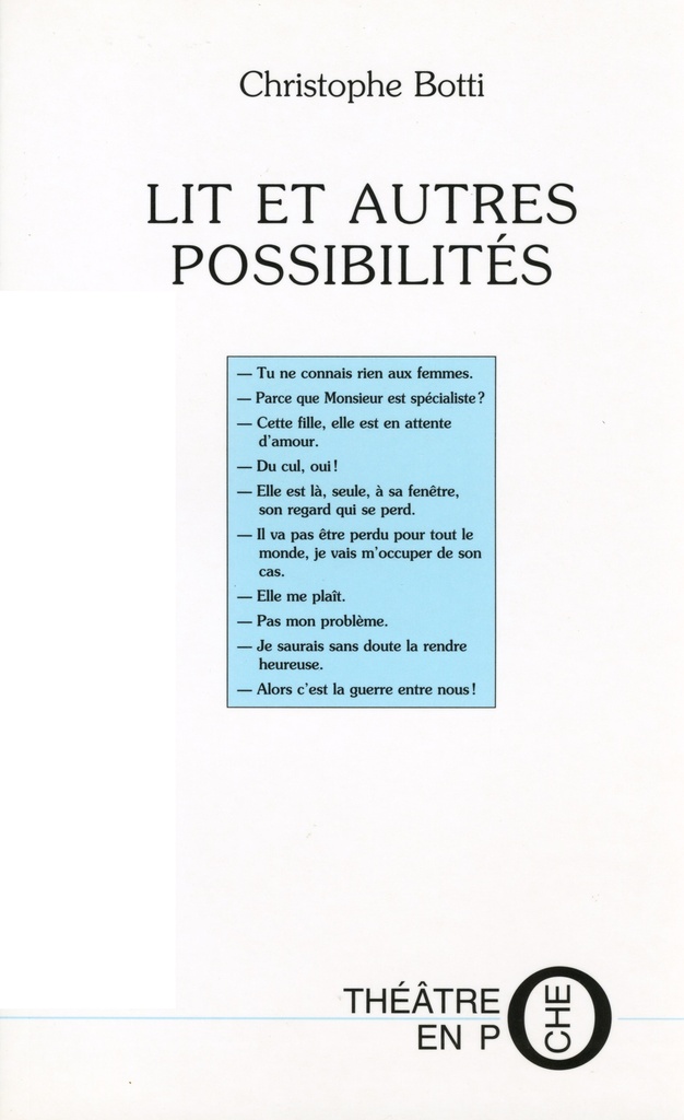 [9782845230866] LIT ET AUTRES POSSIBILITÉS