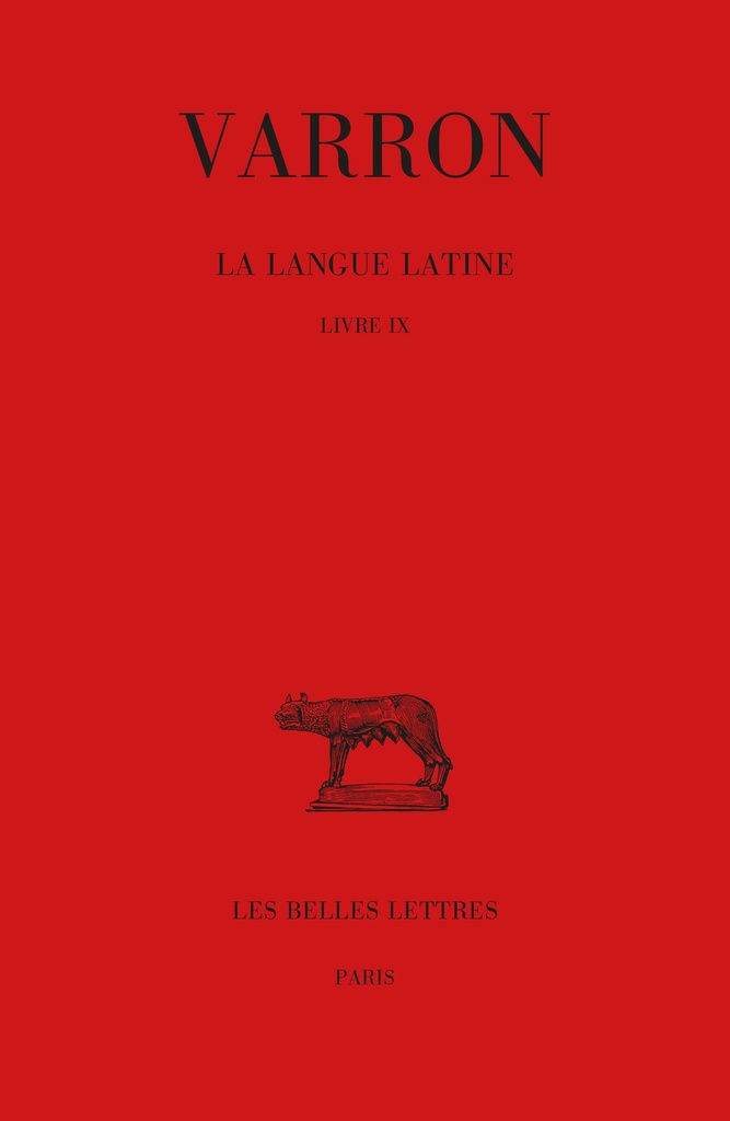 [9782251014975] La Langue latine. Tome V : Livre IX