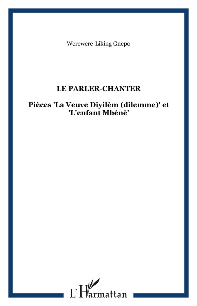 [9782747542340] Le Parler-Chanter