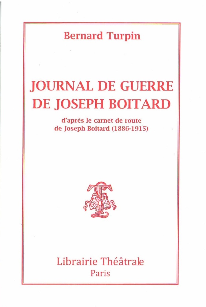 [9782734905622] Journal de guerre de Joseph Boitard