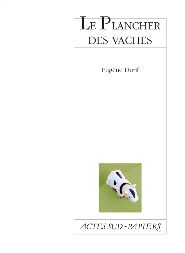 [9782742745210] Le Plancher des vaches