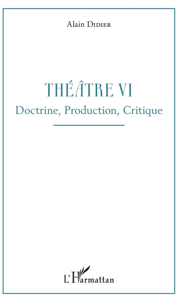 [9782343168012] Théâtre VI
