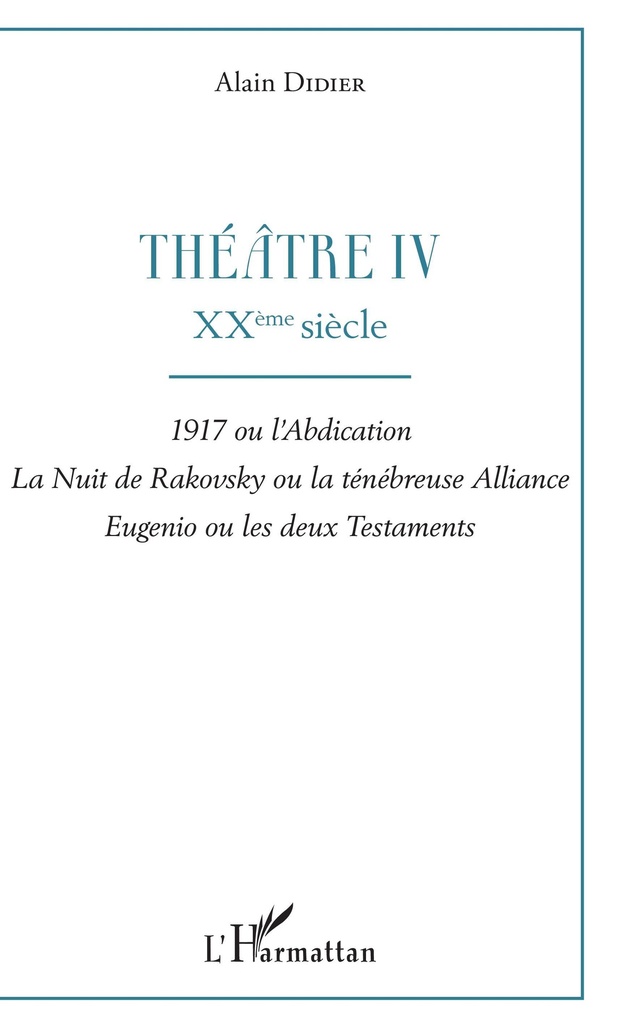 [9782343168074] Théâtre IV