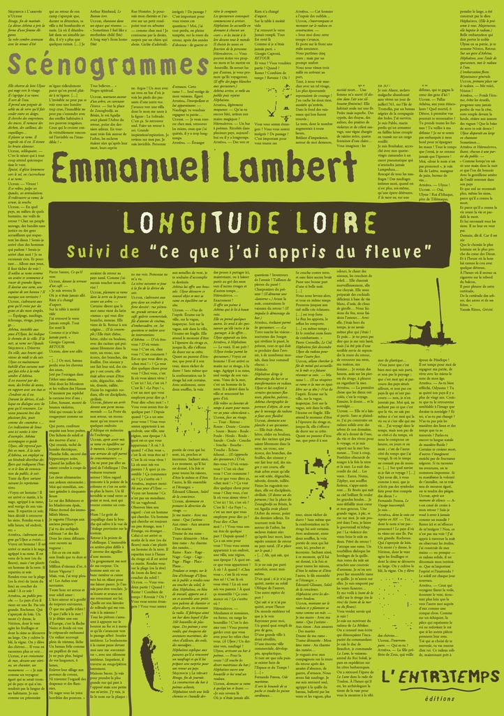 [9782355394270] Longitude Loire suivi de Ce que j'ai appris du fleuve