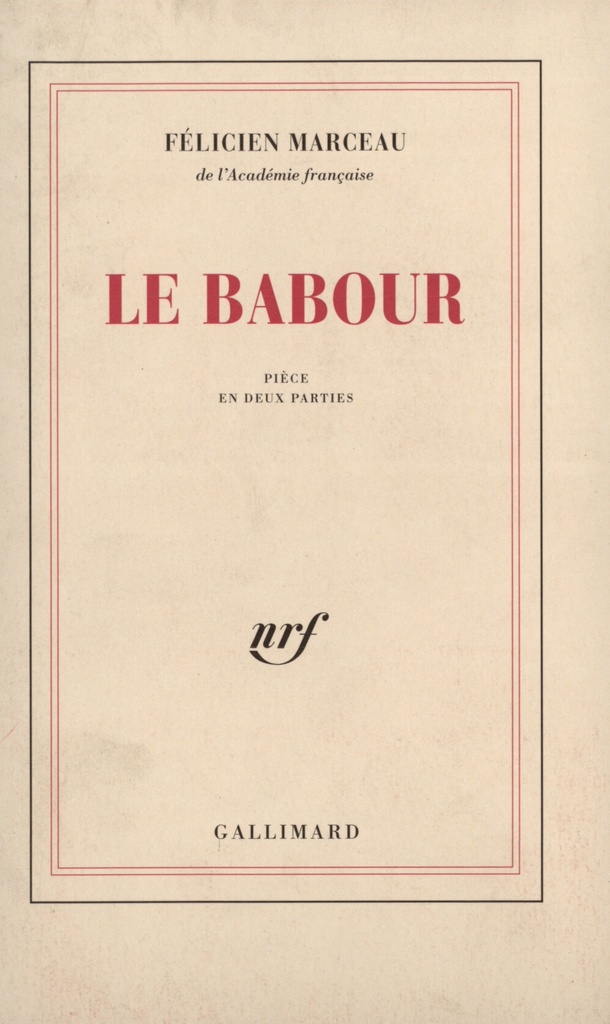 [9782070271894] Le babour