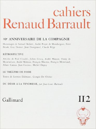 [9782070708345] Cahiers Renaud Barrault