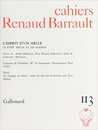 [9782070708918] Cahiers Renaud Barrault