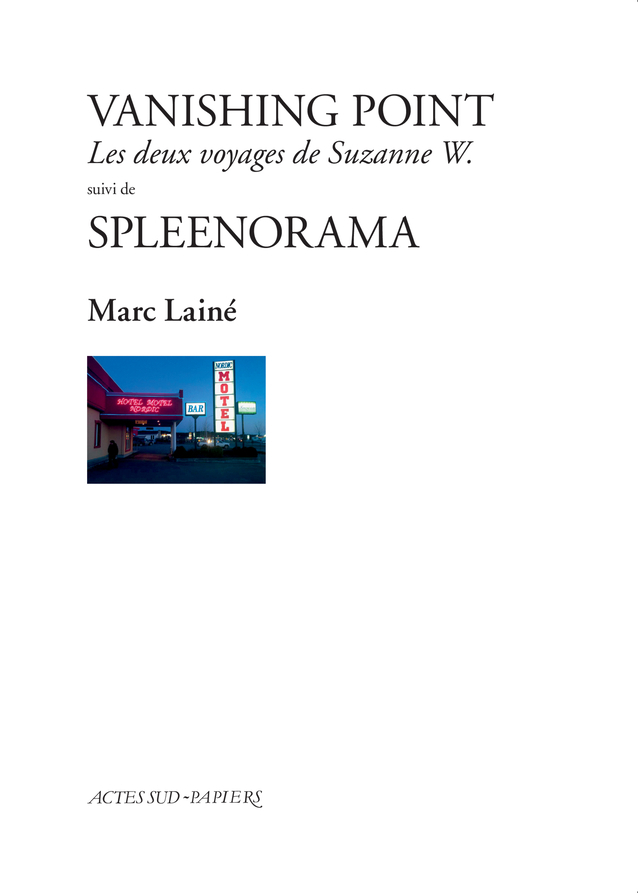 [9782330072490] Vanishing point suivi de Spleenorama