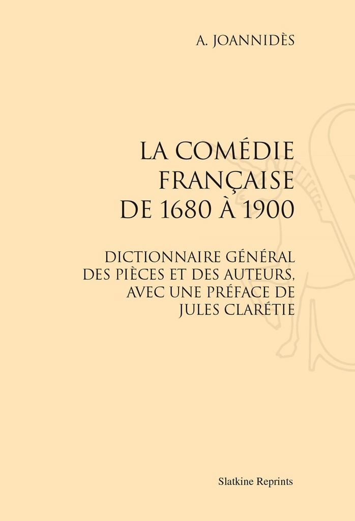 [9782051026147] La Comédie française de 1680 à 1900 (1901)