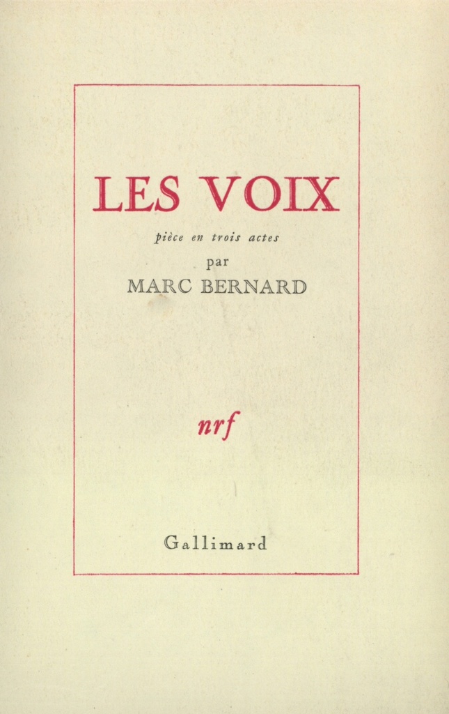 [9782070110261] Les Voix