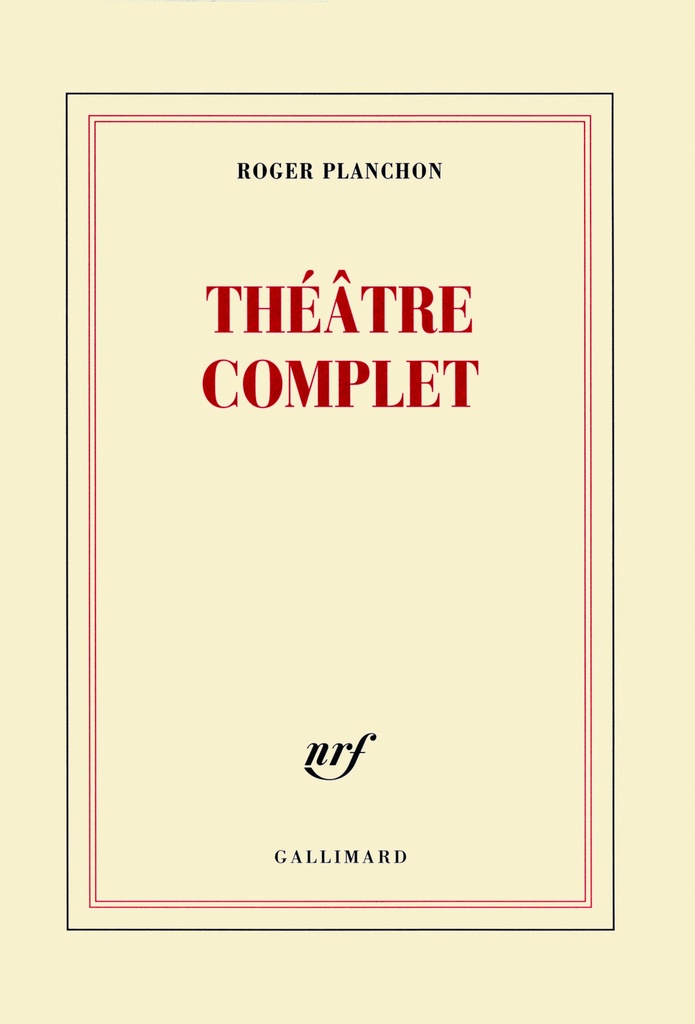 [9782070131730] Théâtre complet