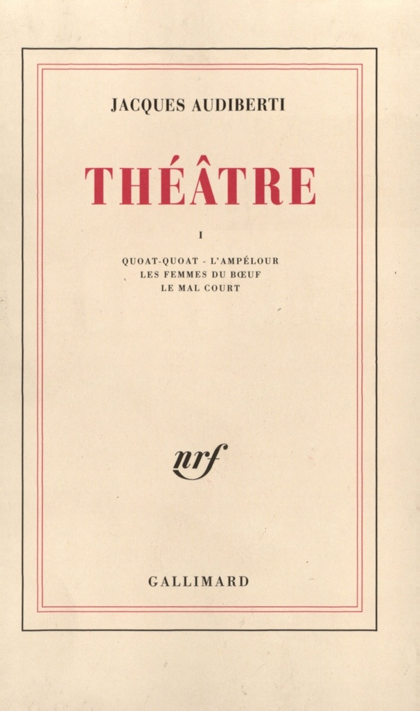 [9782070203345] Théâtre