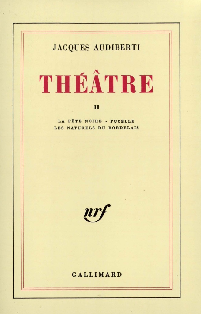 [9782070203390] Théâtre