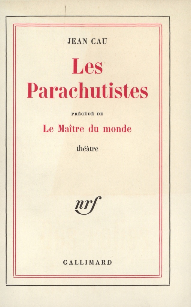 [9782070212910] Les Parachutistes / Le Maître du monde