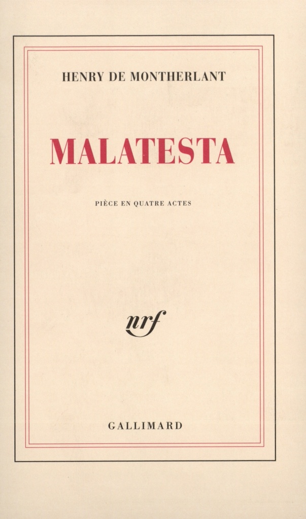 [9782070245680] Malatesta