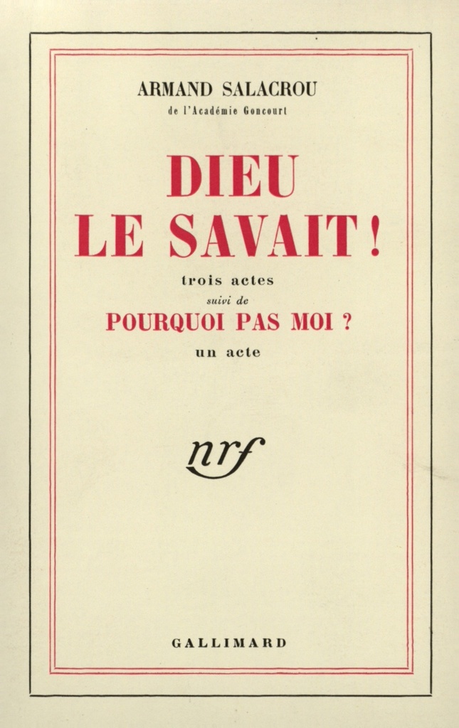 [9782070257058] Dieu le savait ! / Pourquoi pas moi ?
