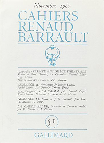 [9782070277322] Cahiers Renaud Barrault