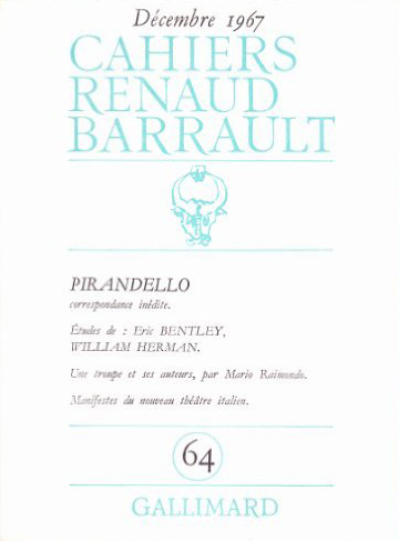 [9782070277452] Cahiers Renaud Barrault