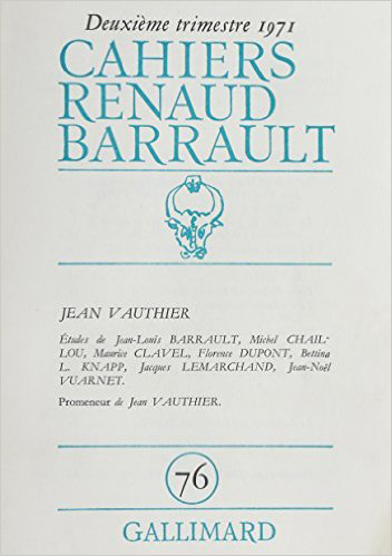 [9782070279845] Cahiers Renaud Barrault