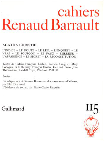 [9782070713080] Cahiers Renaud Barrault