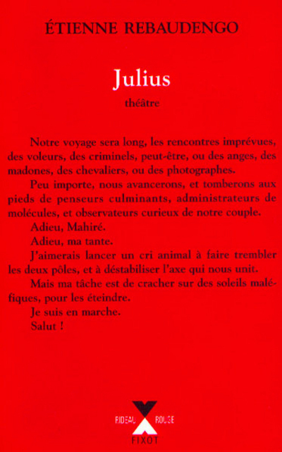 [9782221091005] Julius ouvrage pour la scène en huit parties