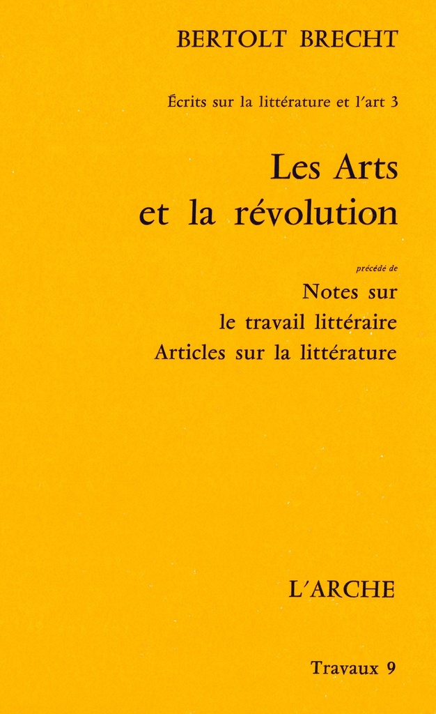 [9782851811684] Les Arts et la Révolution