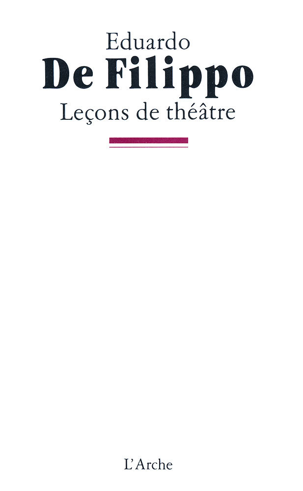 [9782851813121] Leçons de théâtre