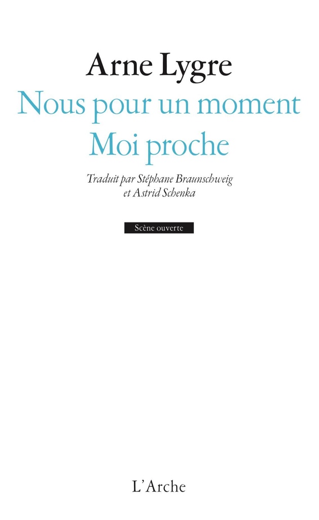 [9782851819710] Nous pour un moment / Moi proche