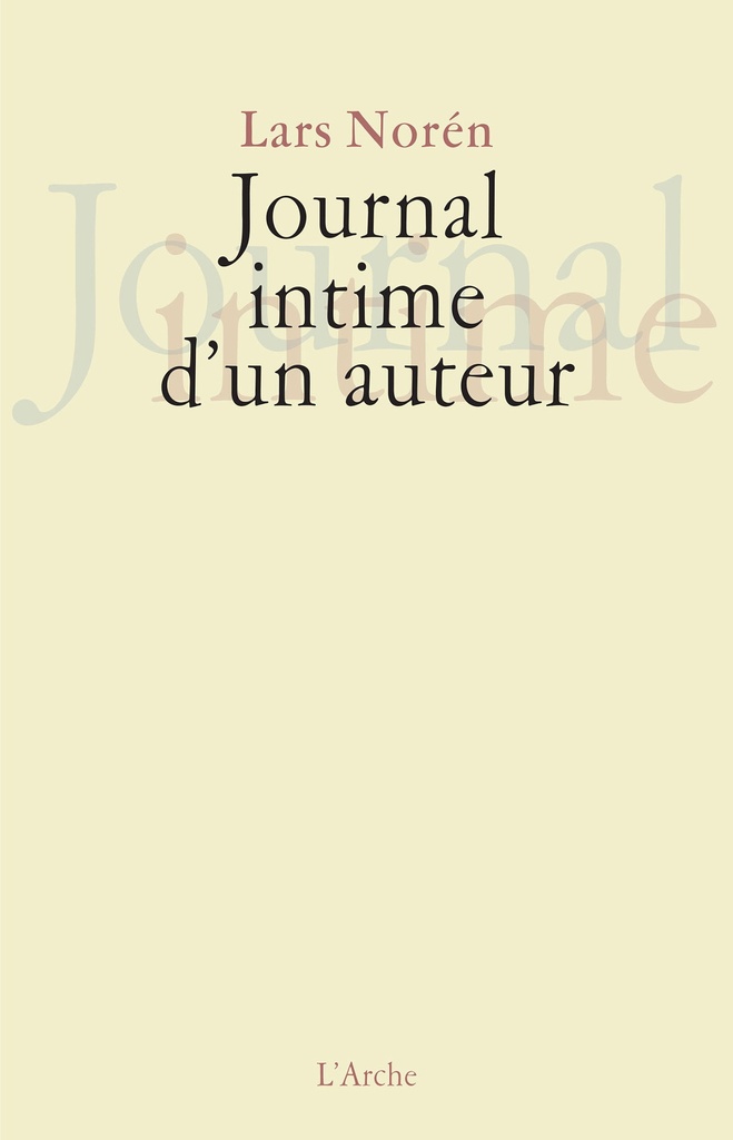 [9782851816948] Journal intime d'un auteur