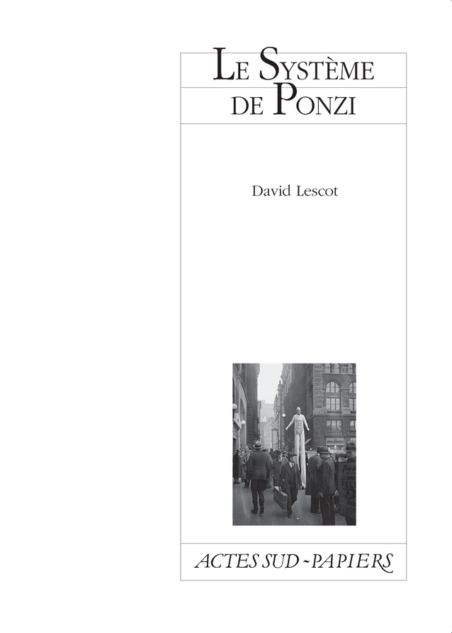 [9782330001841] Le Système de Ponzi
