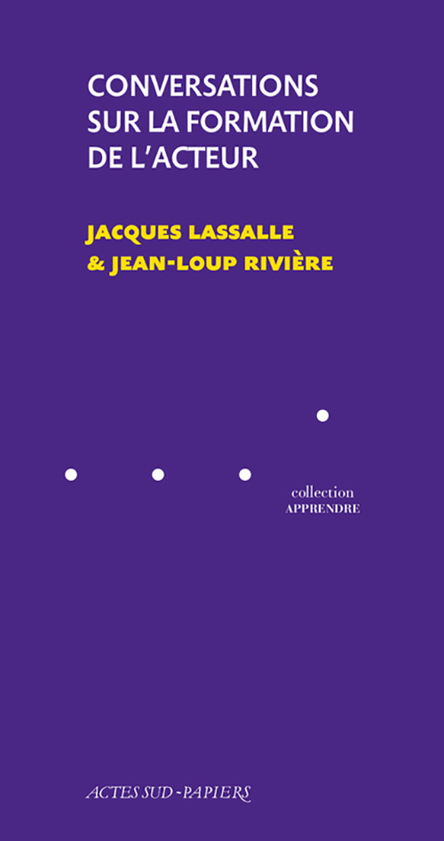 [9782330076993] Conversations sur la formation de l'acteur