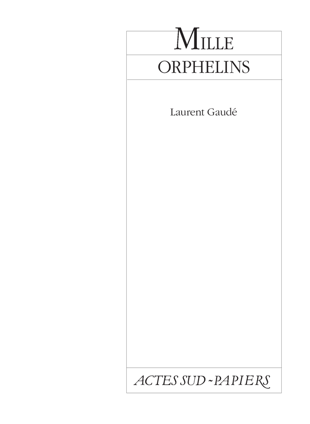 Mille orphelins