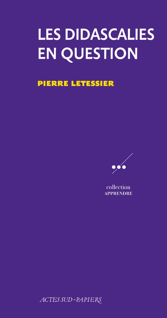 Les didascalies en question