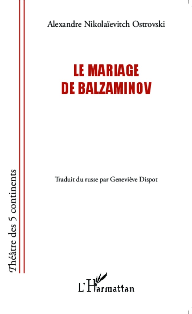 [9782343033433] Le mariage de Balzaminov