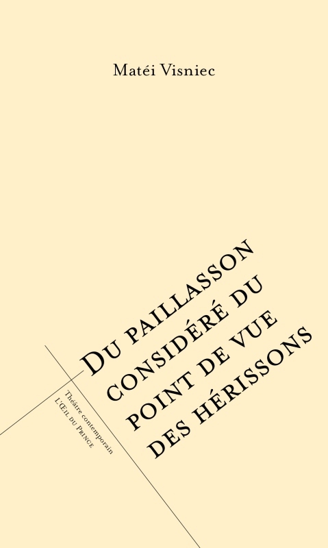 [9782351051894] Du paillasson considéré du point de vue des hérissons