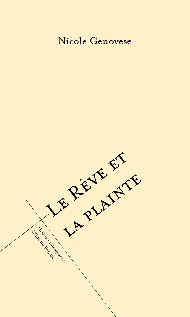[9782351052099] Le rêve et la plainte