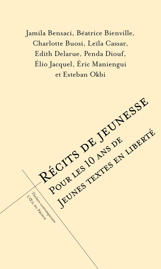 [9782351052457] Récits de jeunesse