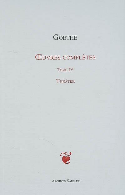 [9782357480179] OEuvres complètes Tome IV