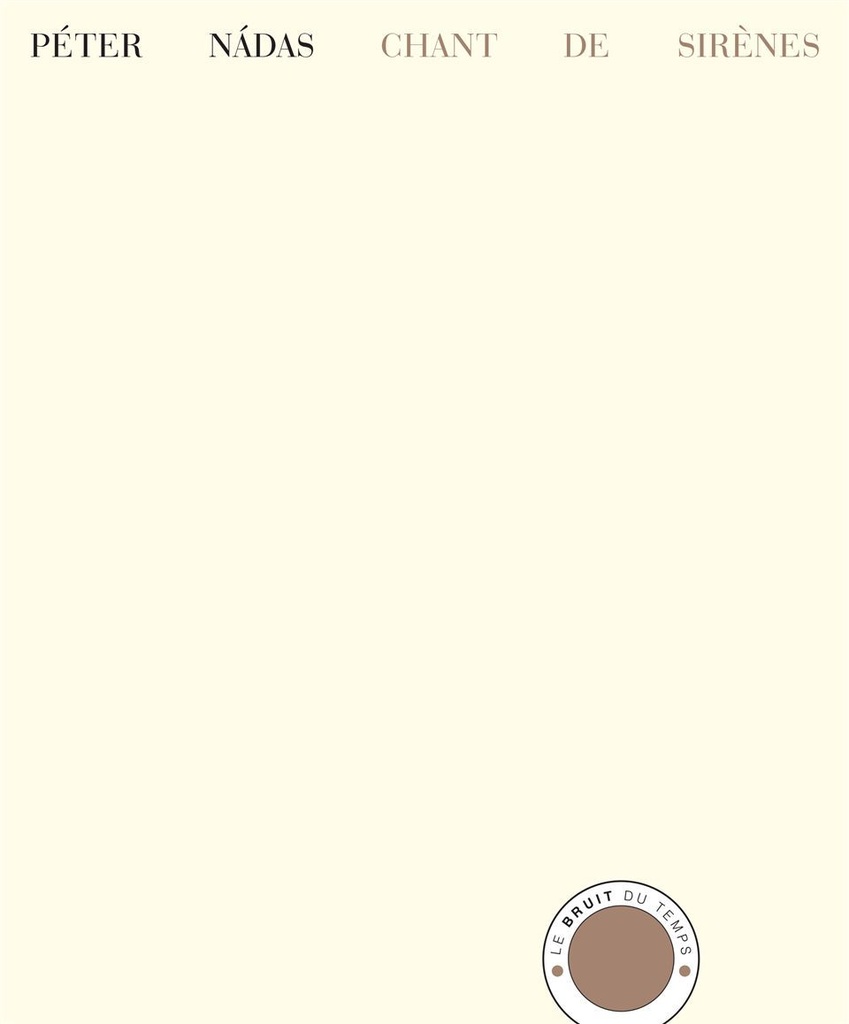[9782358730877] Chant de sirènes