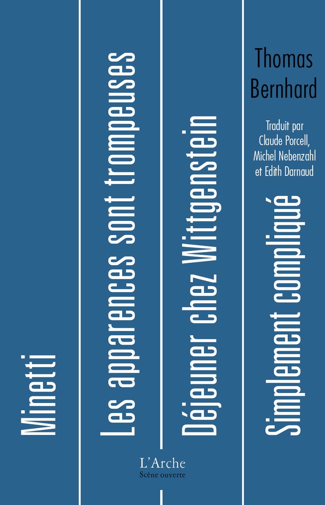 [9782381980584] Déjeuner chez Wittgenstein / Minetti / Les apparences sont trompeuses / Simplement compliqué