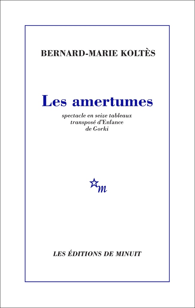 [9782707357151] Les Amertumes