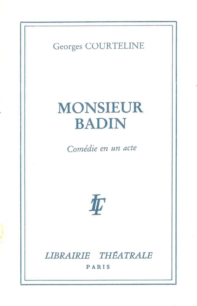 [9782734901600] Monsieur Badin