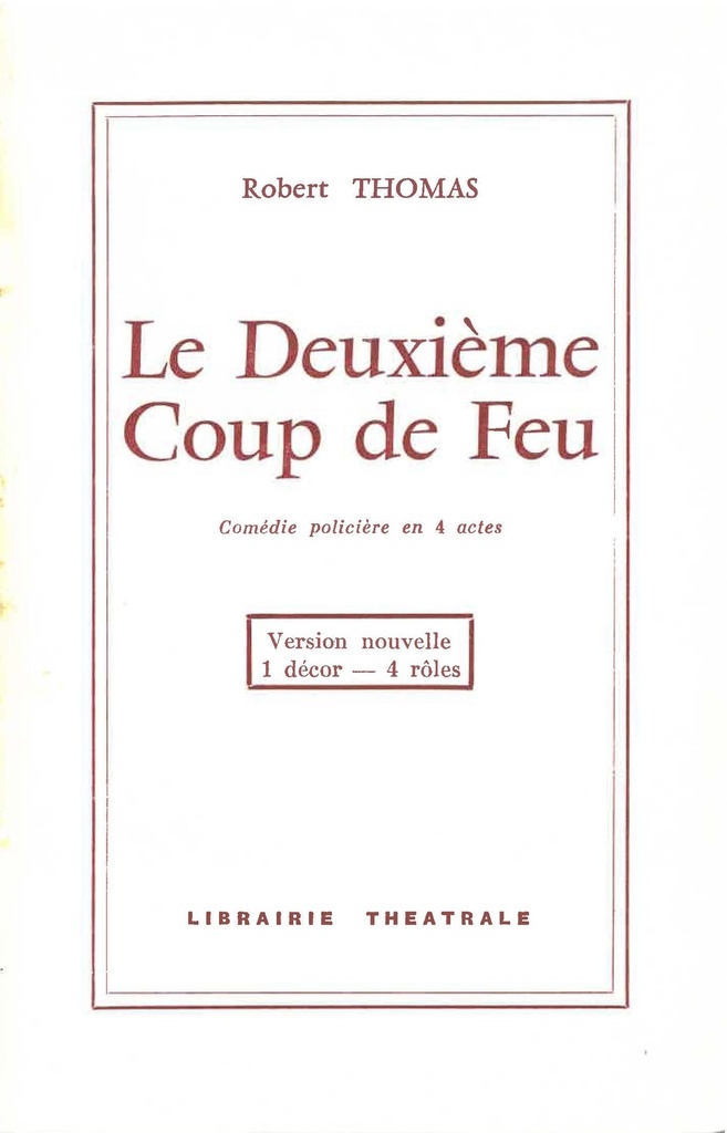 [9782734902263] Le Deuxième Coup de feu