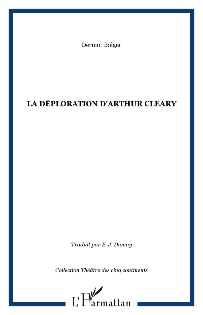 [9782738495891] LA DÉPLORATION D'ARTHUR CLEARY