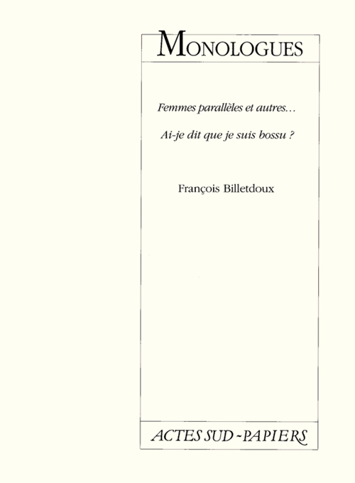 [9782742703951] Monologues
