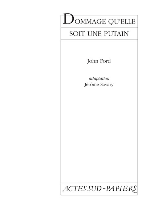 [9782742704507] Dommage Qu'elle Soit Une Putain