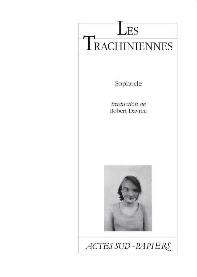 [9782742797332] Les Trachiniennes