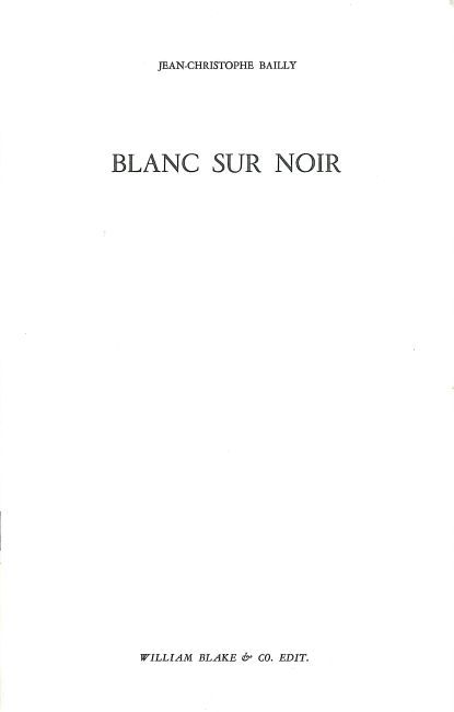 [9782841030828] Blanc sur noir