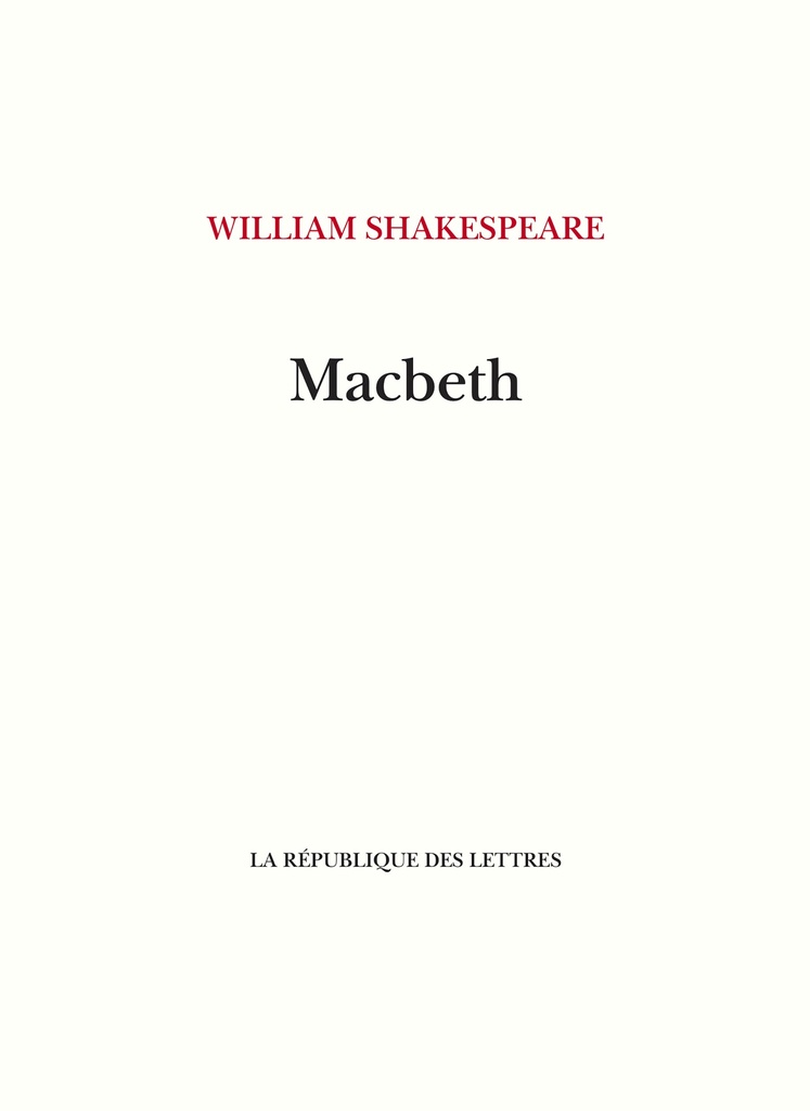 [9782824912691] Macbeth